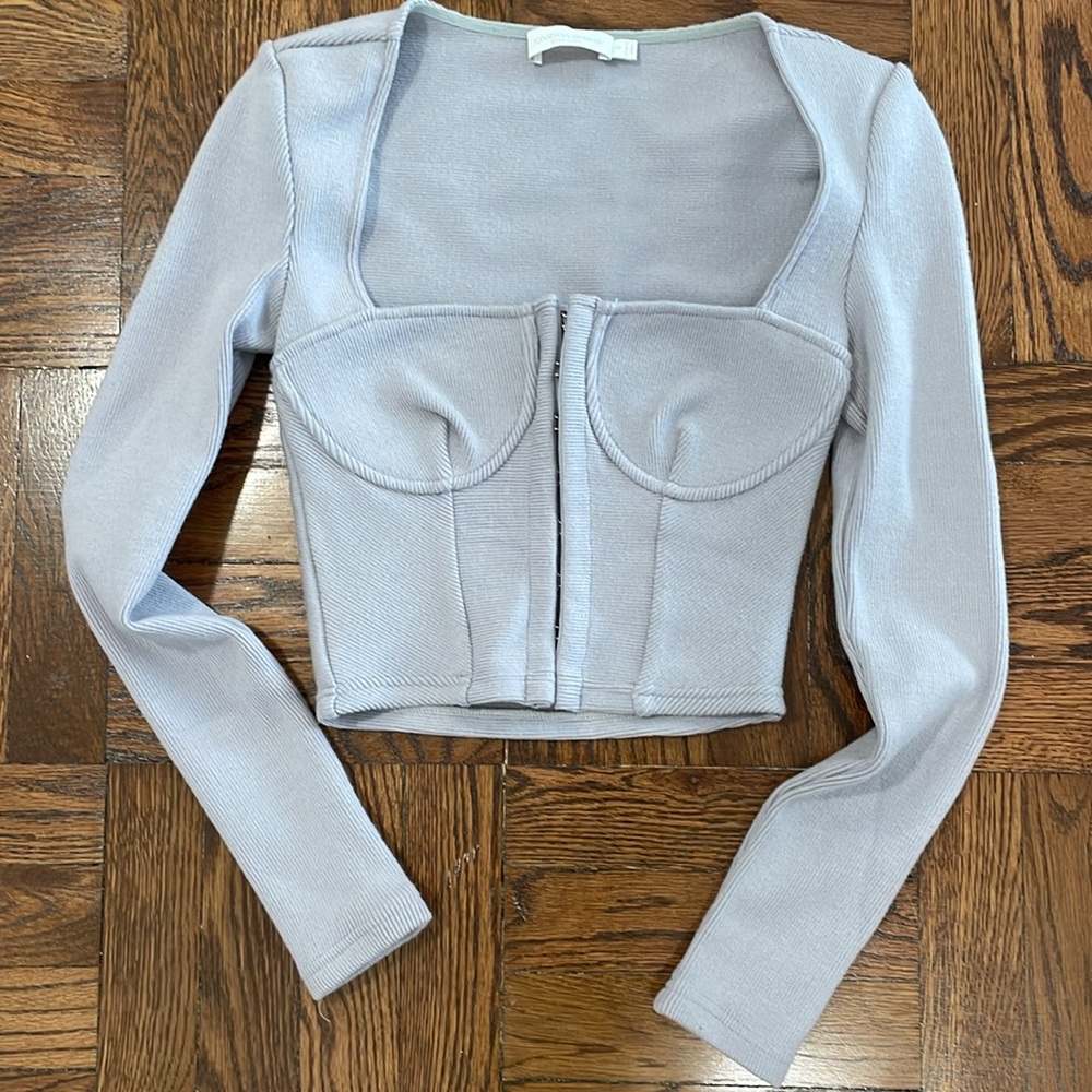 Jonathan Simkhai Corset Button Sweater